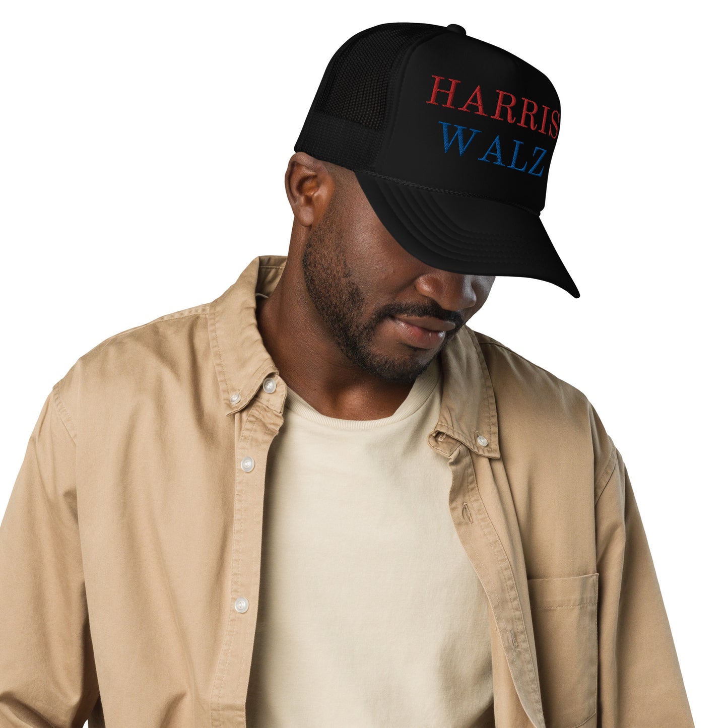 Harris Walz trucker hat