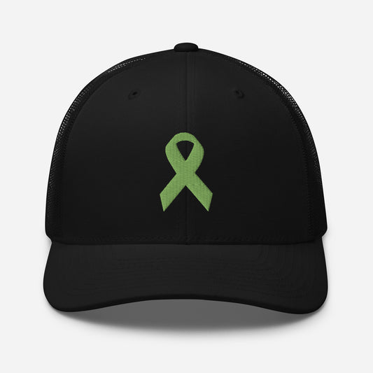 Embroidered lymphoma survivor trucker hat