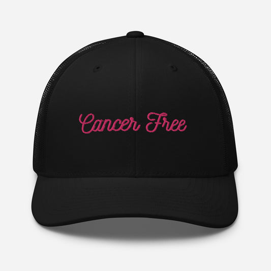 Cancer free trucker cap