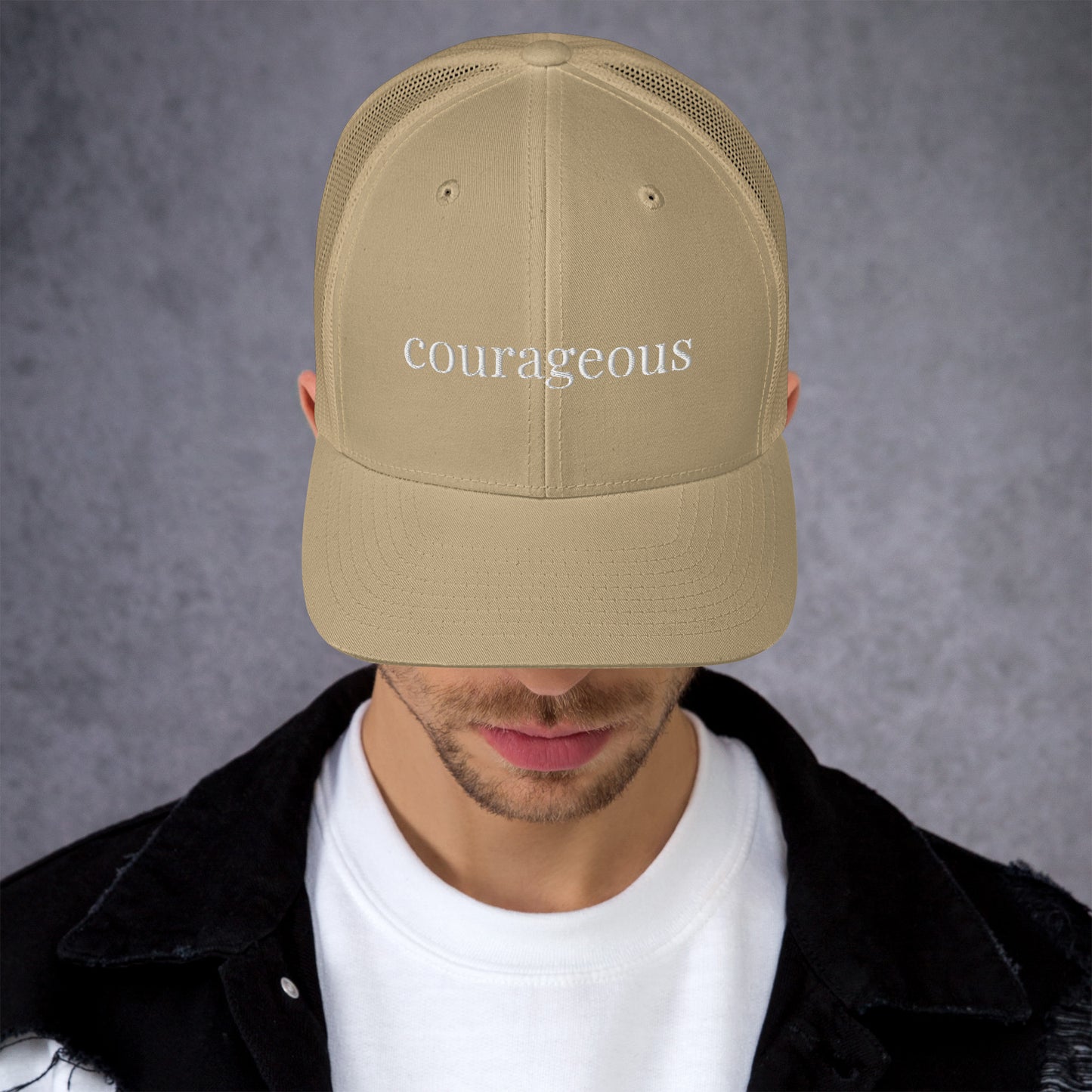 courageous trucker hat