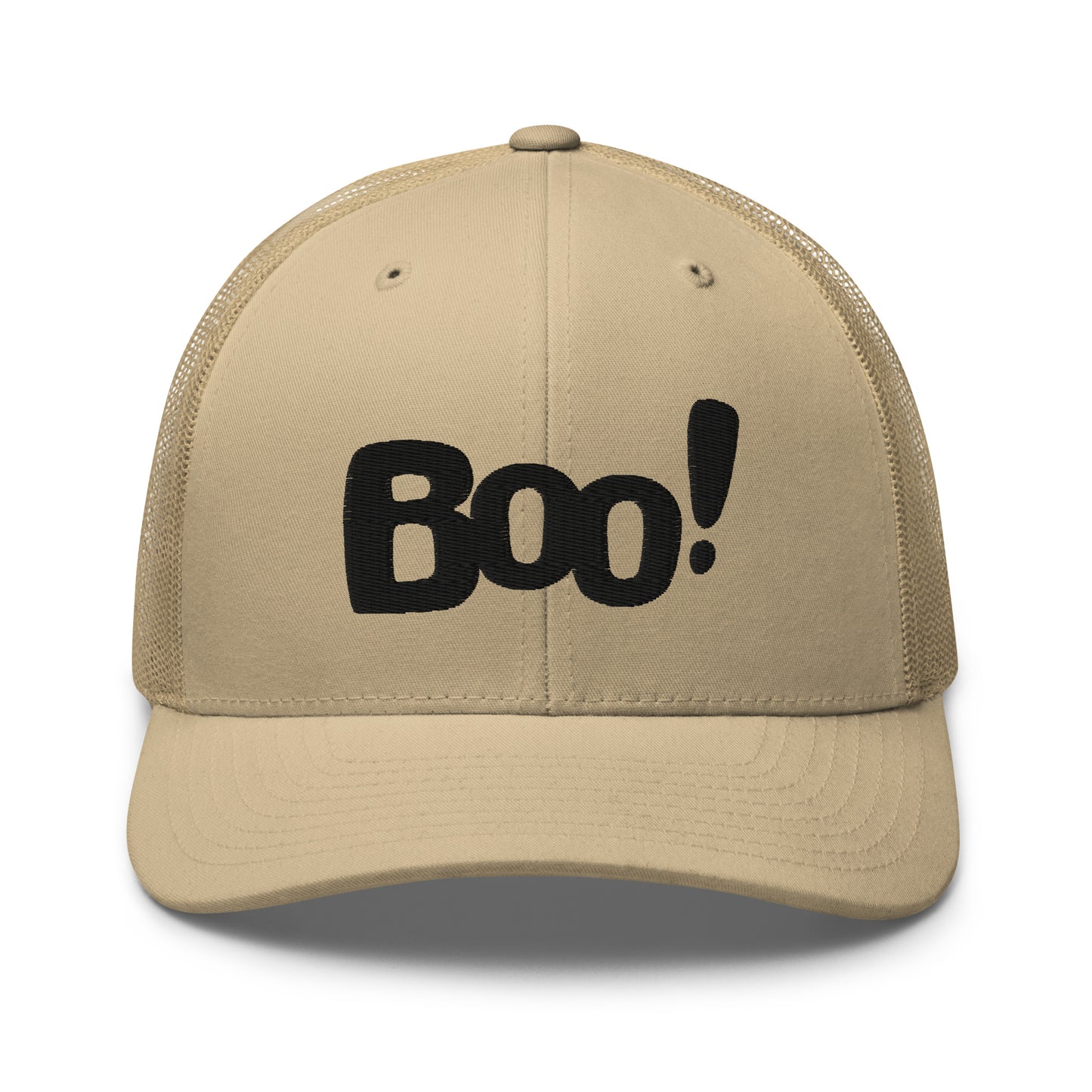 Boo Halloween hat, boo Halloween trucker hat, fun Halloween hat