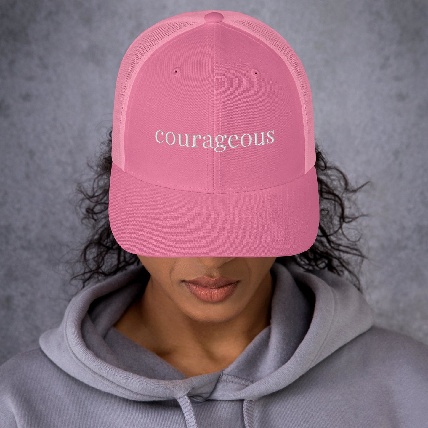 courageous trucker hat