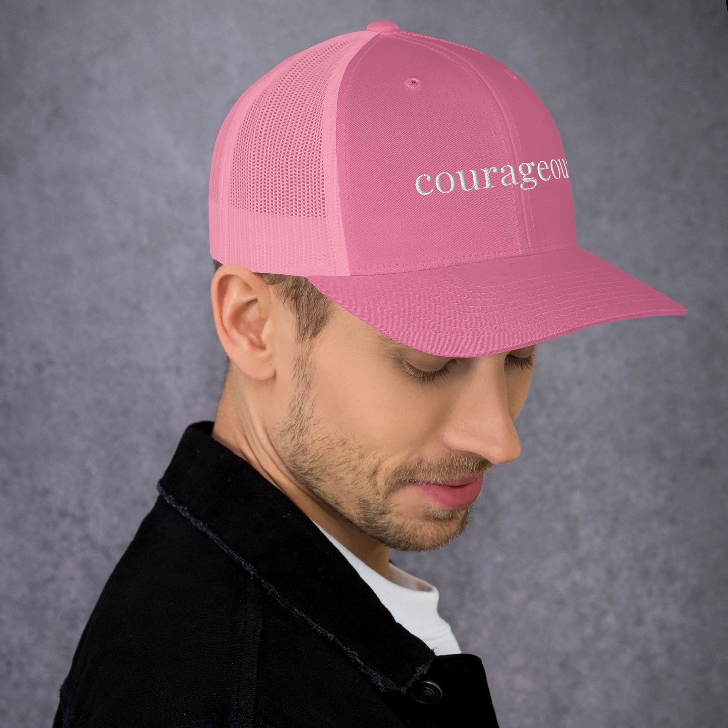 courageous trucker hat